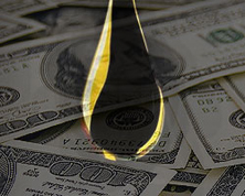 Капля нефти, доллары Капля нефти, доллары