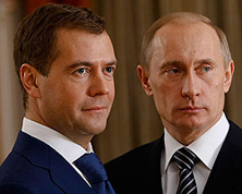 Дмитрий Медведев и Владимир Путин