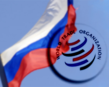 Флаг Россия, ВТО, WTO. Вступление России в ВТО