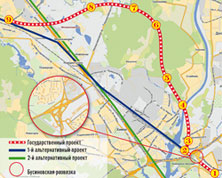 Трасса Москва - Санкт-Петербург через Химкинский лес