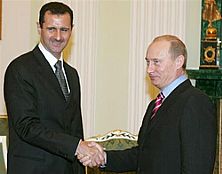 Владимир Путин, Башар Асад, 2006 год