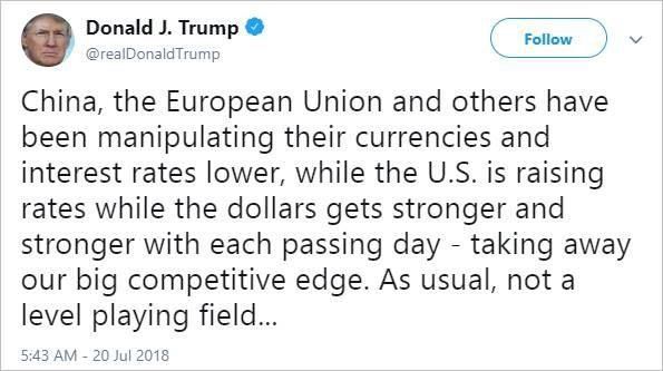 Твит Трампа