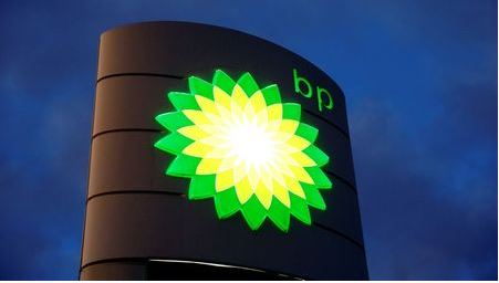 The logo of BP is seen at a petrol station in Kloten, Switzerland October 3, 2017. REUTERS/Arnd Wiegmann