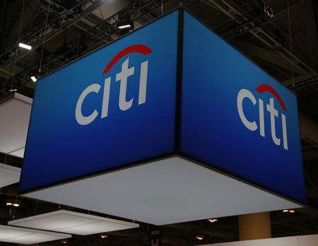 The Citigroup Inc (Citi) logo is seen at the SIBOS banking and financial conference in Toronto, Ontario, Canada October 19, 2017. REUTERS/Chris Helgren