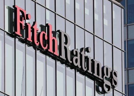 The Fitch Ratings logo is seen at their offices at Canary Wharf financial district in London,Britain, March 3, 2016. REUTERS/Reinhard Krause