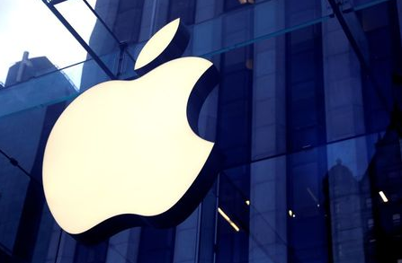 The Apple Inc. logo is seen hanging at the entrance to the Apple store on 5th Avenue in Manhattan, New York, U.S., October 16, 2019. REUTERS/Mike Segar