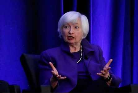 Former Federal Reserve Chairman Janet Yellen speaks during a panel discussion at the American Economic Association/Allied Social Science Association (ASSA) 2019 meeting in Atlanta, Georgia, U.S., January 4, 2019. REUTERS/Christopher Aluka Berry