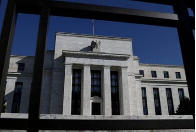 FILE PHOTO: Federal Reserve Board building is pictured in Washington, U.S., March 19, 2019. REUTERS/Leah Millis/File Photo