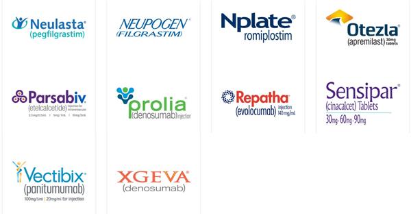 линейка препаратов Amgen