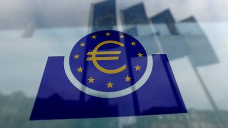 FILE PHOTO: The European Central Bank (ECB) logo in Frankfurt, Germany, January 23, 2020. REUTERS/Ralph Orlowski